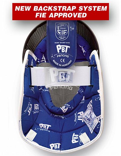 Foil mask FIE  1600 N BLACK with double backstrap incl. mask cable