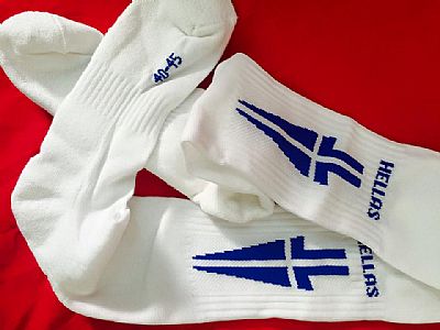 Fencing Socks with Greek Logo